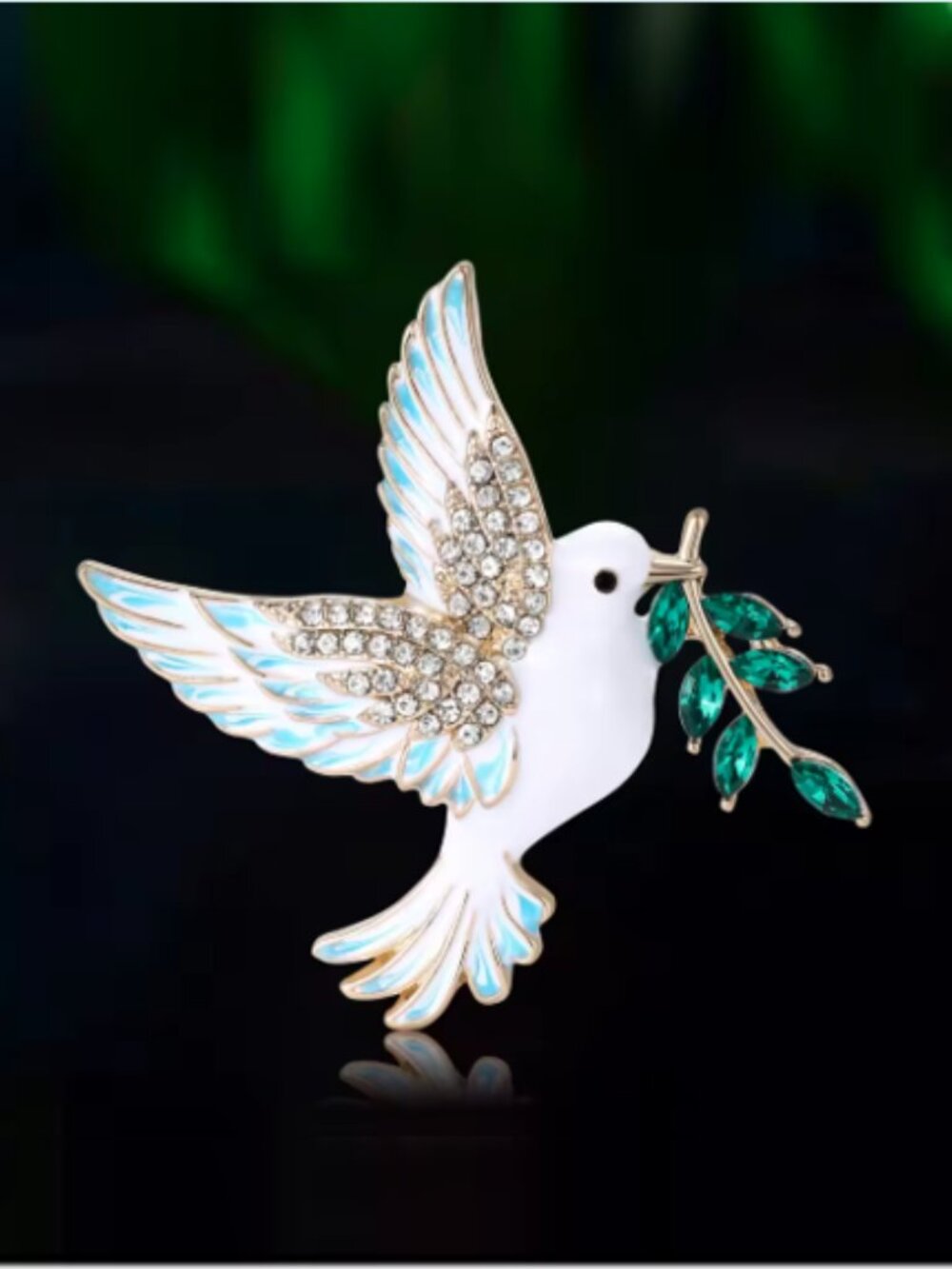 🍏50% OFF/3+...White Dove Bird Brooch